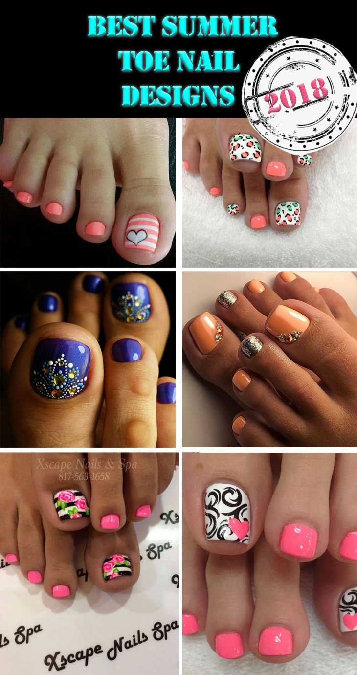 anchor toe nail design