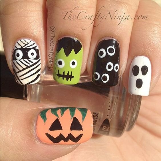 DIY Halloween Nail Designs - DIY Sweetheart