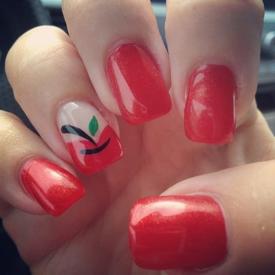 Apples Nail Art