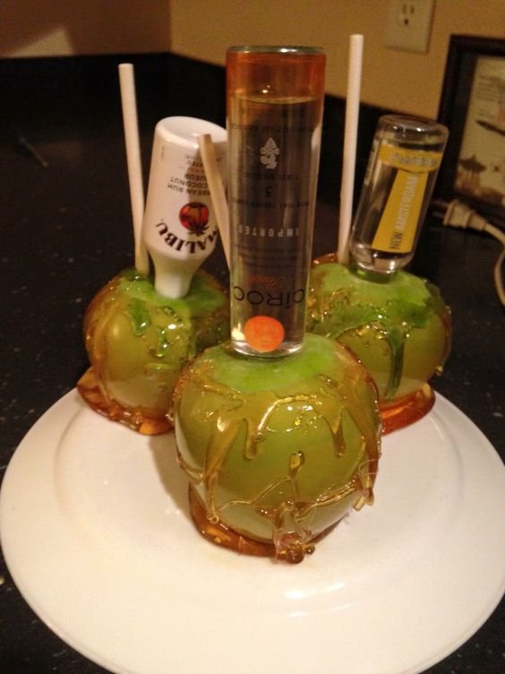 Drunken Candy Apples