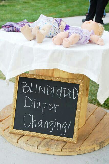 Blindfolded Diaper Changing