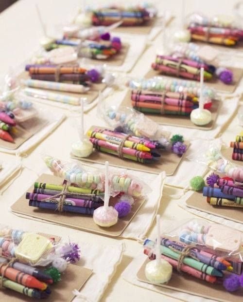 Crayon Favors