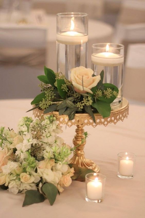 Green & Gold Centerpiece