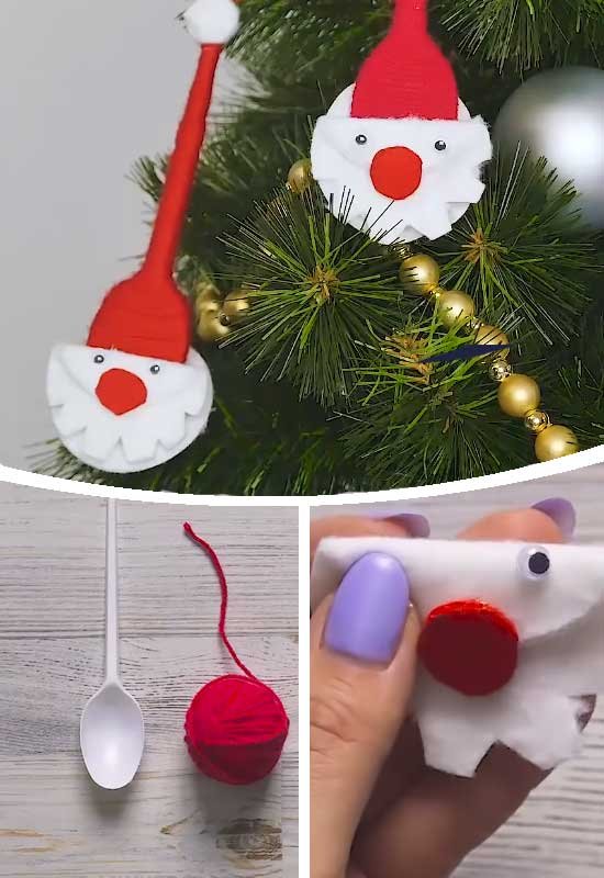 Santa Ornaments