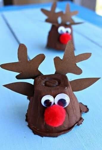 Egg Carton Reindeer