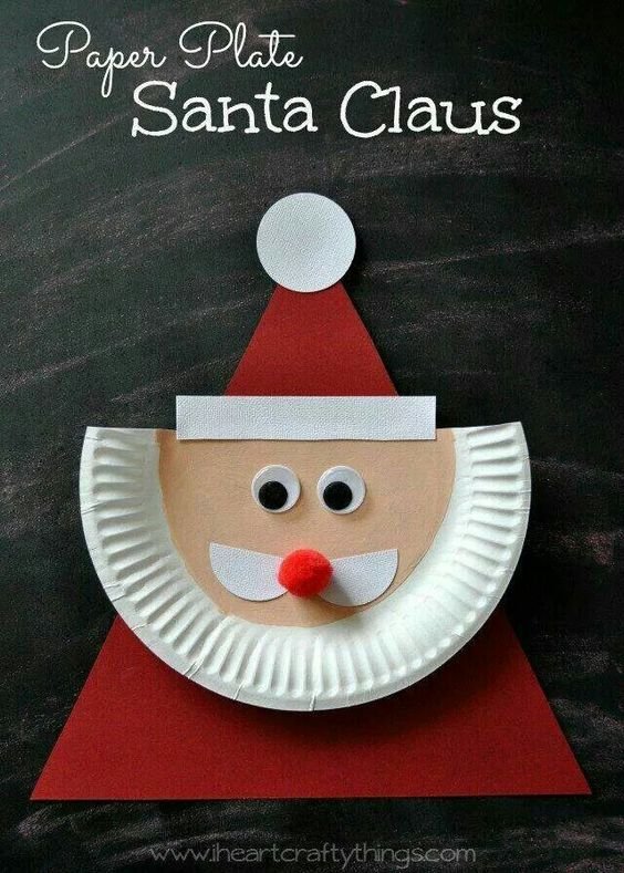 Paper Plate Santa