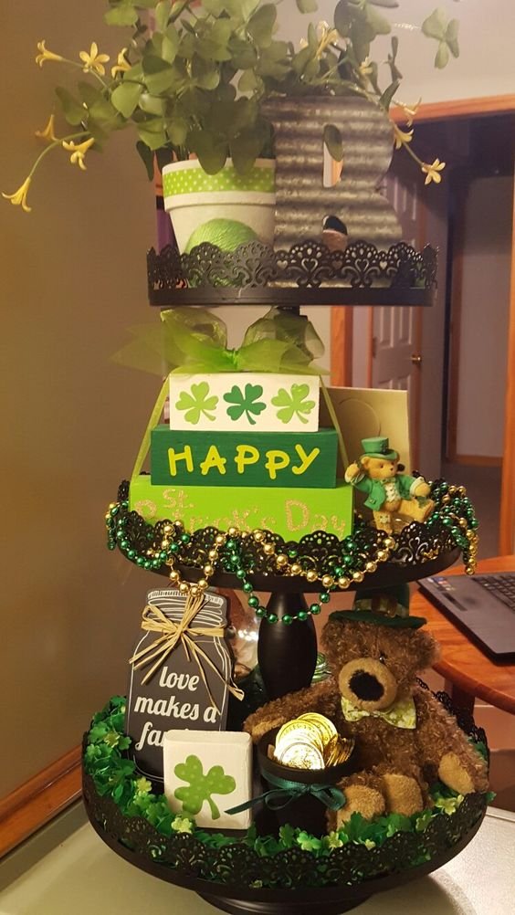 St. Patrick's Day Tiered Tray