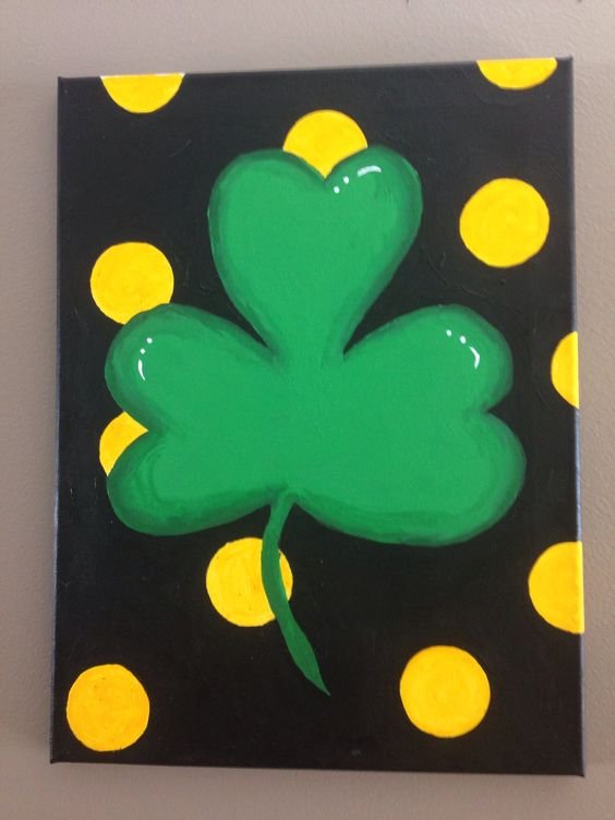 Shamrock Canvas Painting