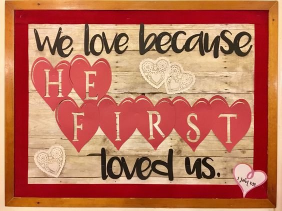 Valentines Day Bulletin Board Ideas - Sweetheart diy kids school craft