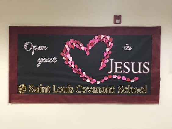 Valentines bulletin board #bulletinboards