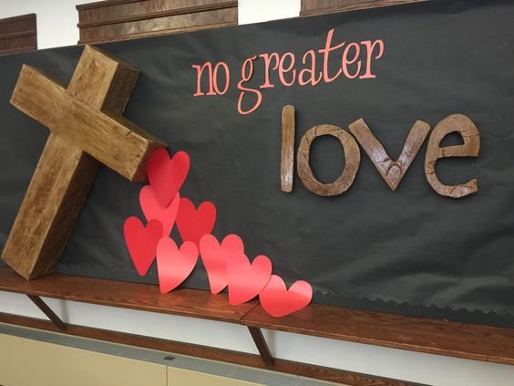 Valentines bulletin board #bulletinboards