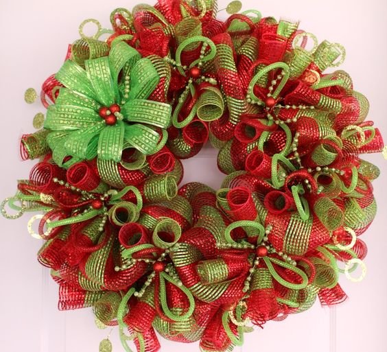 Christmas Deco Mesh Wreath