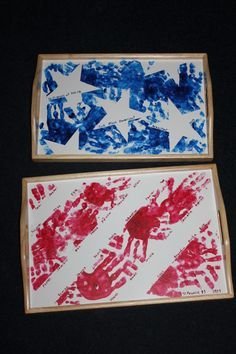 Hand Print Stars & Stripes