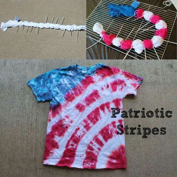 Patriotic tie-dye shirt