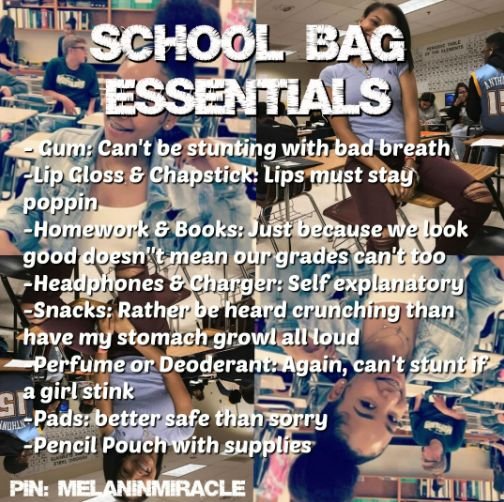 School Bag Essentials