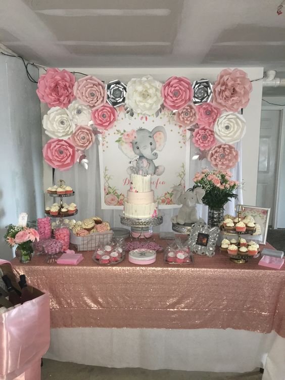 Elephant Girl Baby Shower