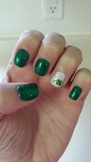 Easy St Patricks Day Nails for Kids - Sweetheart