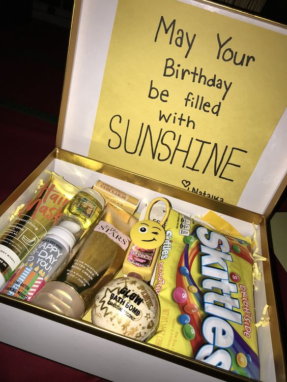 Birthday Gift Baskets - sunshine box
