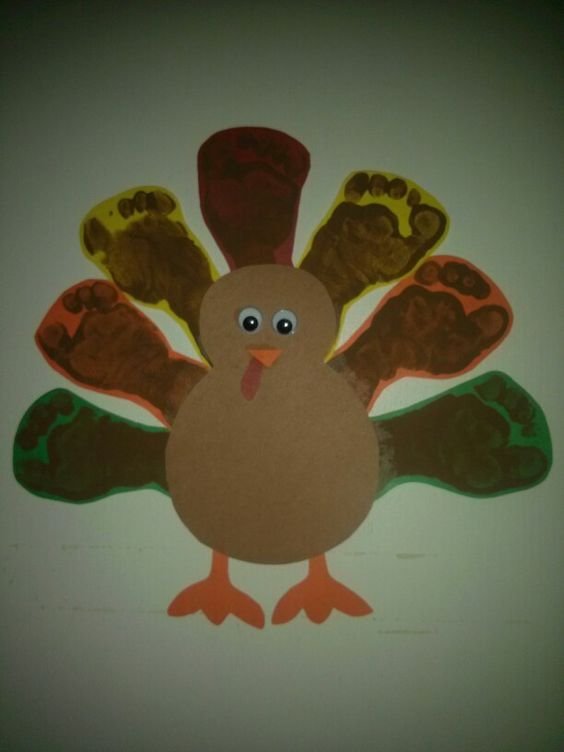 Turkey footprint craft