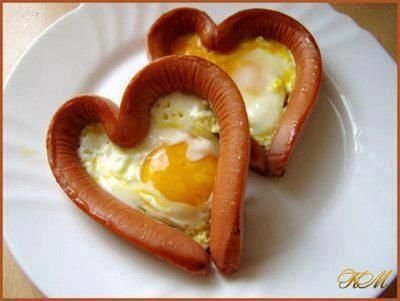 Hearty Sausage & Eggs #valentines #breakfast