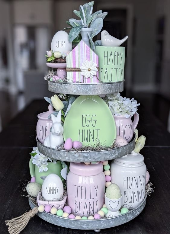 Easter Tiered Tray