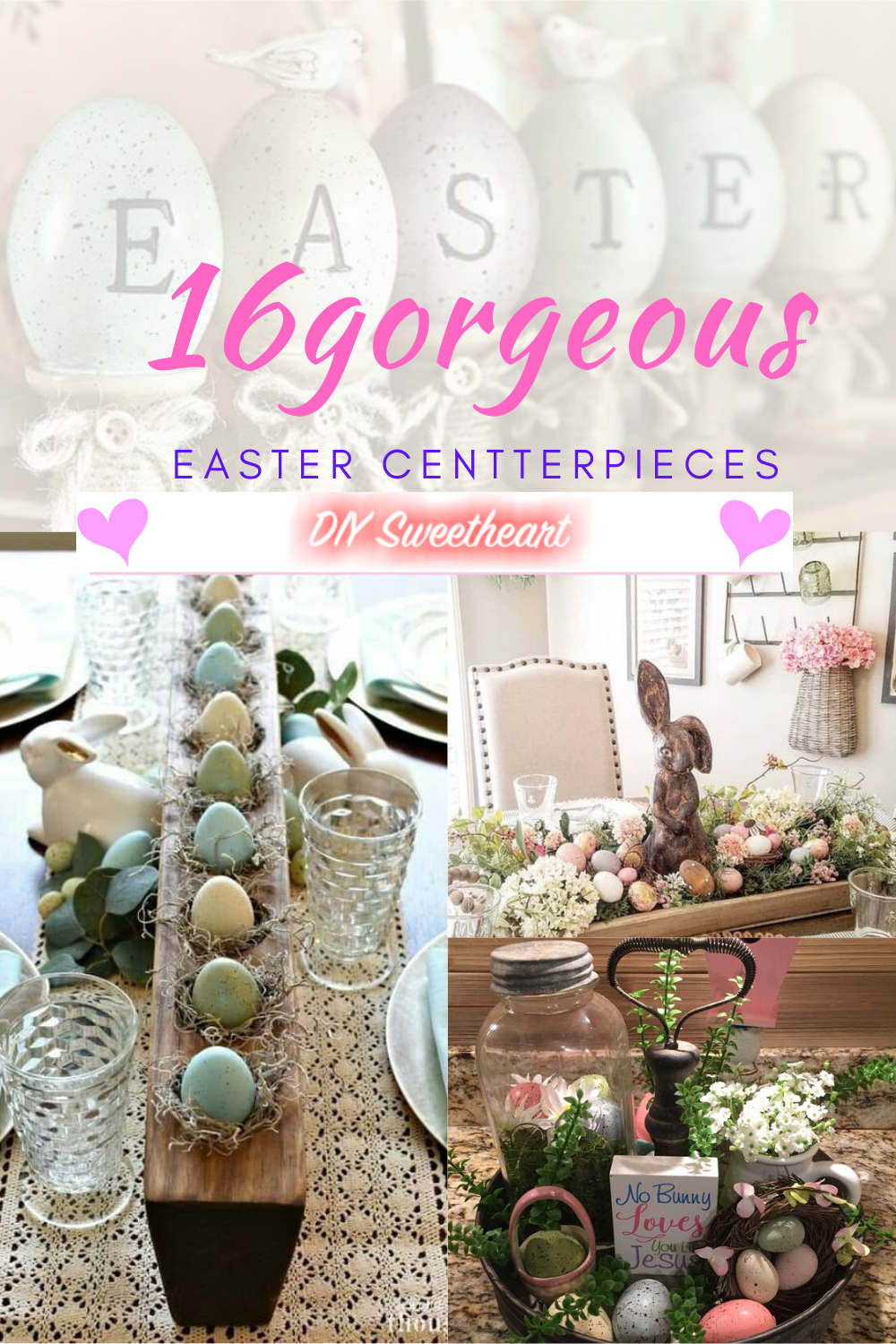Easy Easter Centerpiece Ideas For Tables Diy Sweetheart