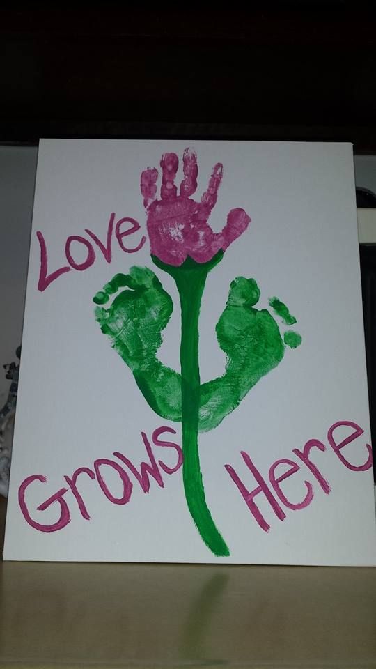 Mothers Day Footprint Art