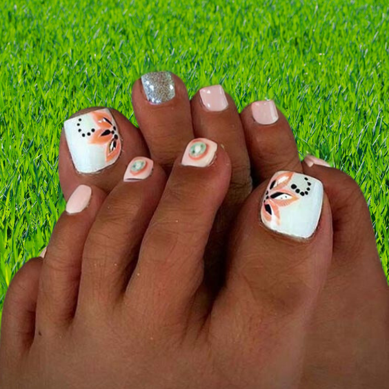 foot nail art designs - Soultoart