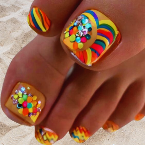 Best Summer Toe Nail Designs, via WordPress bit.ly/2IGrYzJ